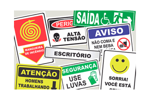 Placas de Sinalização